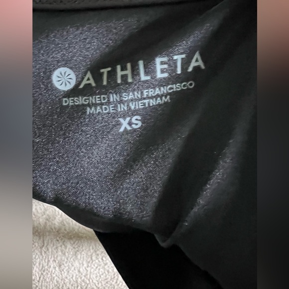 Athleta Draped Crew Dress - size XS Black color - Picture 11 of 12